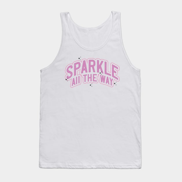 Sparkle All The Way Tank Top by MZeeDesigns